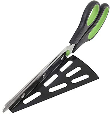 QINGGANGLING999 Cortapizzas Pizza Tijera cortadora de Tijera de Acero Inoxidable Corte Pizza con espátula Desmontable Home Kitchen Dining Bar Herramientas Rebanador de Pastel