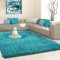 Muratap Teppich Wohnzimmer Weich - Basic Shaggy - Hochflor Teppich Wohnzimmerteppich, Schlafzimmerteppich Pflegeleicht und Fusselfrei - Große: 300x400 cm - Farbe: Türkis Blau