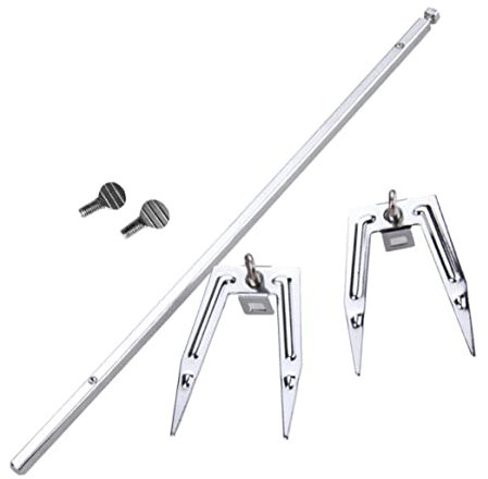 Rachlicy Fourchettes à Viande De Rôtissoire en Acier Inoxydable 34cm, 1 Pièce, Fourchette à Friteuse à Air, Grill, Brochette à Broche, Poulet Rôti, Poisson, Barbecue Accessoires