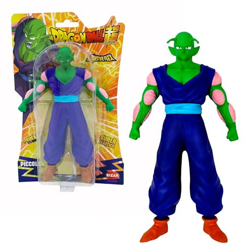 Bizak Monsterflex 64390230 Dragon Ball Piccolo Figur, Super dehnbar und elastisch, 25 cm, 12 zum Sammeln, für Erwachsene Sammler-Fans und Kinder ab 4 Jahren