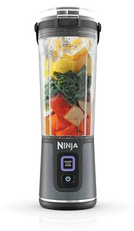 Ninja Blast Portable Blender, Cordless, 18oz. Vessel, Personal Blender for Shakes & Smoothies, BPA Free, Leakproof Lid & Sip Spout, USB-C Rechargeable, Dishwasher Safe Parts, Black Glitter, BC152JB
