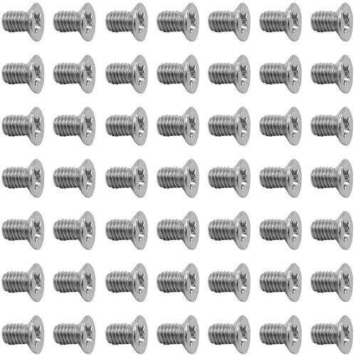 50Pcs Hard Drive Screws 2.5 inch,Stainless Flat Phillips Head HDD SSD M3 x 5mm Mounting Screw for Computer PC Laptop Case,2.5 Silver