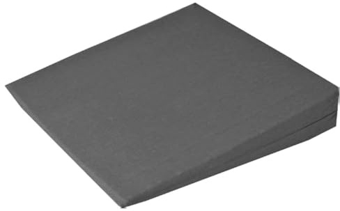 Brillars 11 Degree Wedge Seat Pillow for Back Pain Relief & Posture Support – Ideal for Comfort During Long Sitting Periods – 37x37x9cm (Charcoal)
