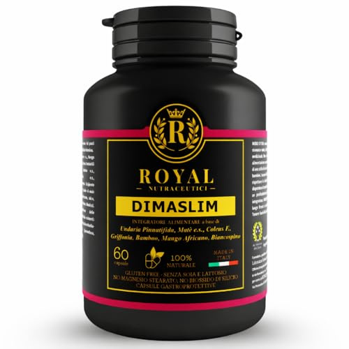 Integratore Alimentare Fucoxantina Mango Africano Griffonia Coleus Matè – Capsule Vegane – Formula Naturale – Ingredienti Selezionati – 60 Capsule – Royal Nutraceutici