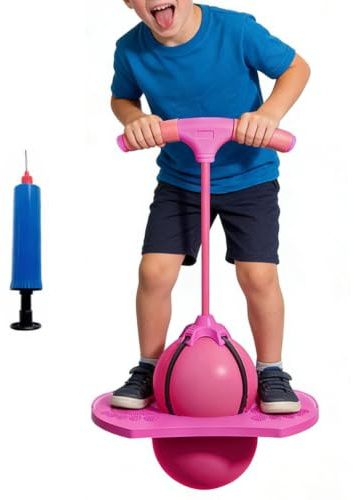 Pelotas Saltarinas para Niños Juguete de Equilibrio y Rebote con asa | Pelota Rebotadora Infantil para Exterior Para ejercicio y yoga, interior y exterior, hogar y patio, preescolar, niños y