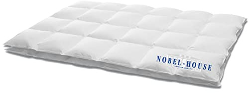 Hanskruchen Nobel House Luxus Daunendecke, Leicht, 90% Daunen / 10% Federchen, 155 x 220 cm