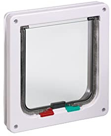 Karlie Katzentür 4-Wege-Verschluss B: 19.2 cm H: 20 cm weiss