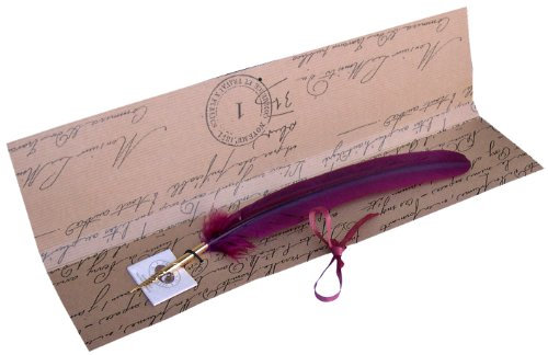 Kalligraphie-Geschenkset bordeaux