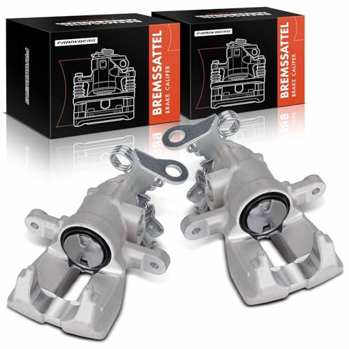 Frankberg 2x Brake Caliper Disc Brake Rear Left Right Cast Aluminium Compatible with BR.A.Vo II 198 Multipla 186 Stilo 192 Stilo Multi Wagon 192 Replace# 77364642