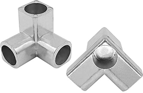 10 Stück 3-Wege, 4 Löcher, 16 mm, PVC-Montage, Bau-Aluminium, robuste Gewächshaus-Rahmen, Möbelverbinder