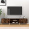 FIRBNUS TV-Schrank Räuchereiche 180x31,5x40 cm Holzwerkstoff Sideboard Industrial Wohnzimmer Möbel Lowboard Fernseher Unterschrank
