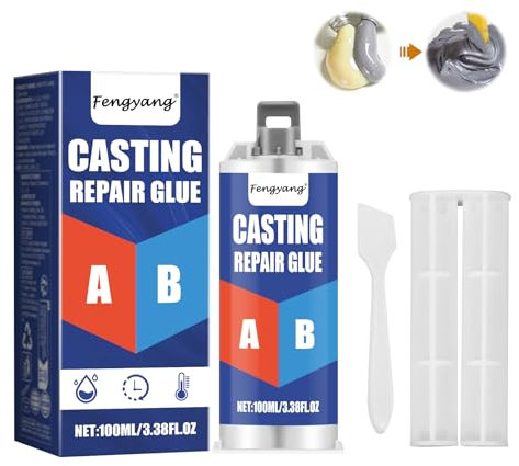 Fengyang® Metallkleber, AB Metallkleber, Metallkleber Extra Stark, Metallkleber Hitzebeständig, Metall Kleber, Metal Repair Super Adhesion, Flüssigmetall Hitzebeständig