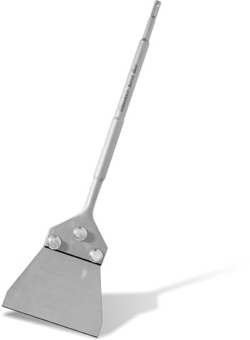 Monkey King Bar SDS Plus Floor Scraper Chisel 435x130MM, Extra Hardened Wide Remove Concrete Flooring Adhesive Remover Tile.Work for SDS Plus Hammer.