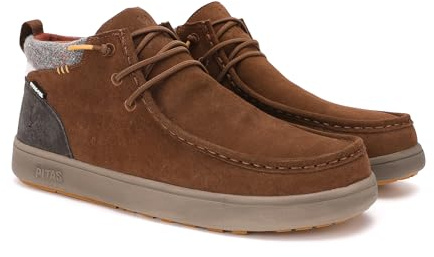 WALK IN PITAS | BAIKAL | Stivali casual da uomo | Stivaletti in pelle| Scarpa urbani | Mocassini | Nautiche invernali | Sneakers Casual | Calzatura Senza lacci | Calzature Walkinpitas | Camel | 45
