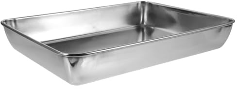 Hemobllo Bañera para Palomas y Pájaros Ducha Multifuncional Acero Inoxidable Reforzado 35x30 Cm para Jaulas Suministros para Aves Domésticas