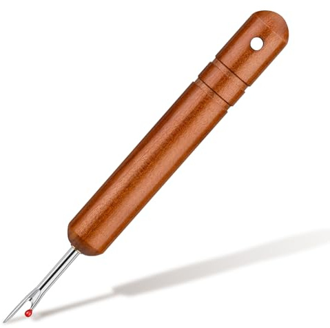 Easusy Seam Rippers, Big Stitch Unpicker Tool, Hangable Wooden Handle