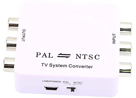 Stylebest PAL/NTSC Format Converter Mini Kompakt Adapter för Digital och Video Ömsesidig konvertering för DVD-videobandspelare och ABS-projektorer 1080P