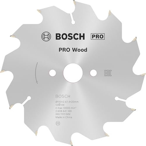 Bosch Professional 2 608 641 169 - Hoja de sierra circular Optiline Wood - 150 x 20/16 x 2,4 mm, 12 (pack de 1)