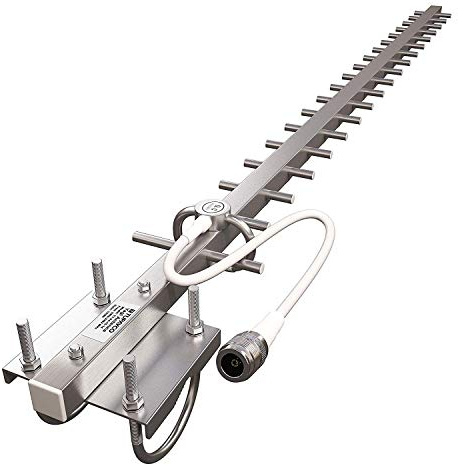 Tupavco TP513 Yagi WiFi Antenna 2.4GHz (17dBi) Outdoor Directional Signal (H:25° V:24°) Long Distance Range (High-Gain Weatherproof) Wireless Network (Pole Mount) N-Female Pigtail Connector