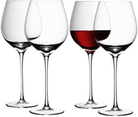 LSA Wine Collection Red Wine Glasses 26.4oz / 750ml / 75cl | LSA Wine Glasses, Red Wine Goblets, Handmade Glasses from LSA