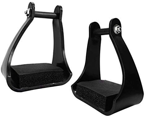 F Fityle Etriers de Western Etriers D'équitation Western Steel avec Bandes