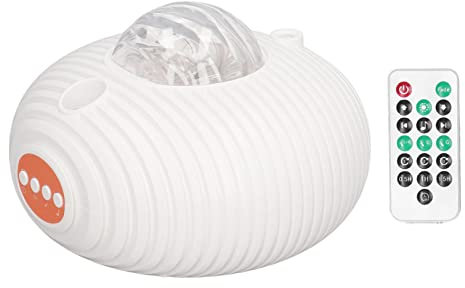 Haofy LED-Sternprojektor mit Fernbedienung für 14 Farben Galaxy Effekt Raumdekoration Suit für Kinder Erwachsene Schlafzimmer Beleuchtung Nachtlicht Timer Funktion Musiksteuerung Raumschiff-Design