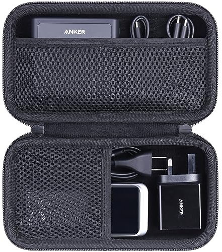 Khanka Hartschalen-Tragetasche, kompatibel mit Anker 100 W Ladestation + Anker Prime 27.650 mAh 250 W / 20.000 mAh 200 W PowerBank (nur Hülle)