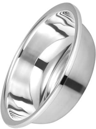 PRETYZOOM Cuenco De Acero Inoxidable Para Mezclar Plato Redondo Bañera Para Los Pies Lavabo Para Lavar Frutas Y Verduras Ensaladera De 11 8 Pulgadas Cuenco De Preparación De