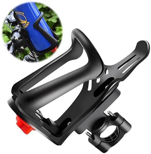 Wohlstand Porte-Bouteille de vélo,Porte-gobelet de Moto, Porte-Bouteille pour Cadre et Guidon,Taille de Bouteille réglable,Porte-Bouteille pour vélo,VTT,Scooter,vélo de Course,Poussette