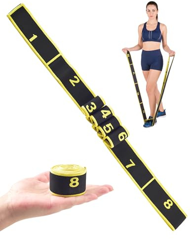 LAOYE Bande Elastique Fitness Élastique Sport Musculation Sangle Yoga Bande Boucle Exercices pour 7-10kg Sangle pour Gym Yoga Pilates