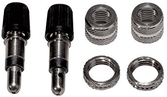 Weldtite - Kit de válvulas Dunlop para Bicicleta (2 Unidades) Negro Negro Talla:No se Aplica