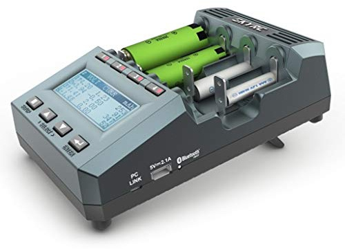ARINO SKYRC MC3000 Universal Batterietester Bluetooth Batterieprüfer Akku Batterietestgerät mit Display für Batteriezustand Akkutester Unterstützt 42 Batteriegröße, PC sowie App-Steuerung