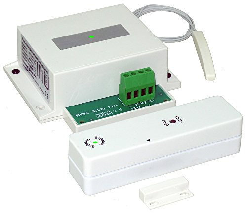 Funk - Abluft - Sicherheitsschalter BL220Fi(SG) mit Außenantenne für den Einbau / Funk Sicherheits Abluftsteuerung DIBt geprüft / Fensterschalter Wireless / Fensterkontaktschalter / BROKO