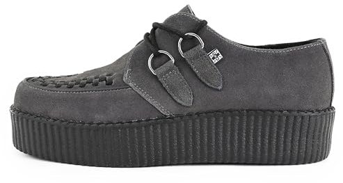 T.U.K. Viva High Creeper - Men's and Women's Shoes - Colour Charcoal Suede - Size UK Men 8 / UK Women 9