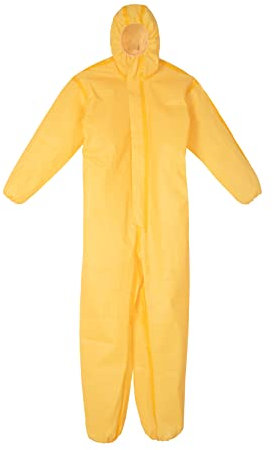 Combinaison de Peinture,CE type 3 et 4 Combinaison de protection, taille L-- XL, Jaune (L)