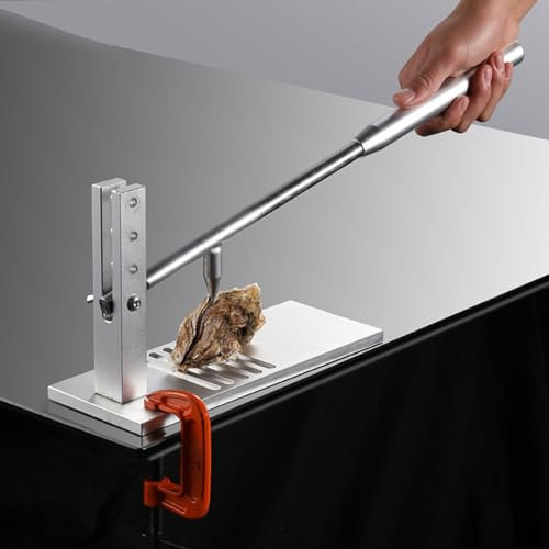 Eljeczt Oyster Shucker Tool Oyster Clam Opener Machine Austernöffner Profi Set Austern Messer Austernöffner Meeresfrüchte Werkzeuge Satz-Comercial Austern-Öffner-Kit Mit 2 Austernmessern
