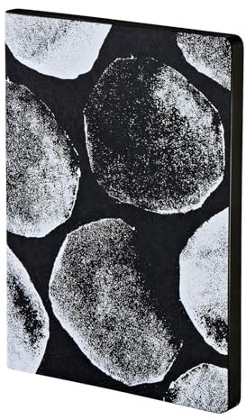 nuuna Notizbuch A5+ | Not Ordinary L Light - Genesis | 3,5 mm Punktraster | 176 nummerierte Seiten | 120 g Premium-Papier | veganer Einband schwarz | nachhaltig produziert in Deutschland