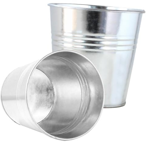 SUPVOX 2 pièces Seau de Fleurs Lot de Pots Modernes pour Plantes Décorations Intérieures et Extérieures pour et Bureaux