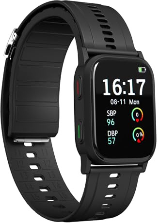 Blood Pressure Monitor Watch with FDA 510(k) Clearance, Smart Blood Pressure Watch with Heart Rate,Blood Oxygen (Wellness), Sleep and Activity Monitoring, Medical BP Watch with Micro Aircuff