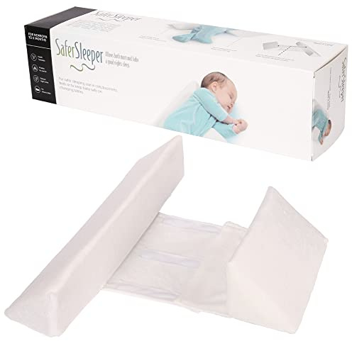 Cojín Lateral Ajustable Parachoques Espuma niño Reductor cuña Universal Regalo recién Nacido (Blanco)