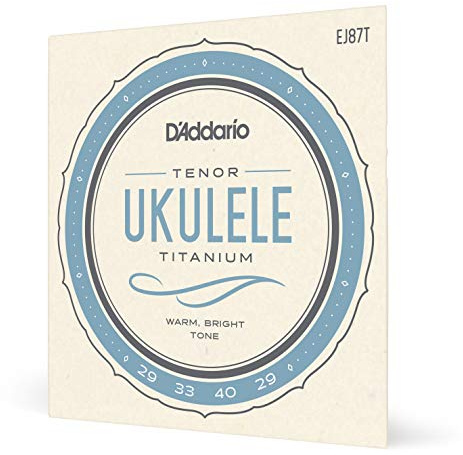D'Addario Ukulele Strings Titanium Tenor EJ87T, 4-String Set