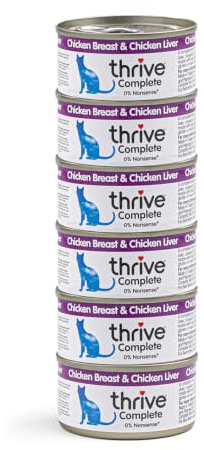 Thrive Cat Food Complete Chicken and Liver, Pack of 6