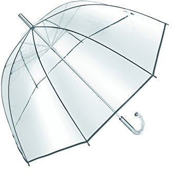 Glockenschirm transparent Stockschirm Partnerschirm Kuppelschirm Hochzeit 101cm