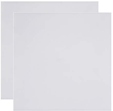 BENECREAT 2PCS Lastra in Gomma Siliconica Bianca 300x300x2mm Guarnizione Resistente alle Alte Temperature, Utilizzata per Realizzare Guarnizioni e Tenute
