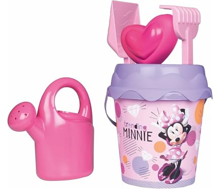 Smoby - Minnie - Seau de Plage Garni - Arrosoir + Moule à Sable - Dès 18 Mois - 862128