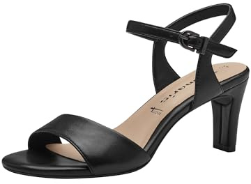 Tamaris Donna sandalo con tacco a stiletto nero 40 EU