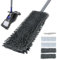 Masthome Balai Serpillère, Balais Nettoyer Sol Rotatif à 360°, Balai Microfibre pour Sol avec 2 Serpillère en Microfibre et 2 Serpillère en Chenille, Convient pour Les carrelages, Les sols en Bois