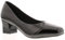 Comfort Plus Carly Womens Court Shoes with Heels Perfect for Work Occasion wear or Evenings Out on The Town - Stylish and a Comfortable Ladies Shoes Black Patent 6 UK