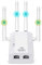 WLAN Repeater 1200Mbit/s WLAN Verstärker Dualband 5GHz & 2.4GHz, Internet Verstärker mit Repeater/AP/Router Modus, Kompatibel Allen WLAN Geräten, K-YUN-1F