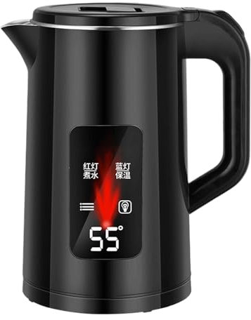 Bouilloire électrique, théière électrique - Bouilloire à thé électrique en acier inoxydable,Chauffe-eau instantané en acier inoxydable à ébullition rapide, pour les réunions de famille, la chambre à c